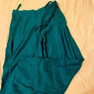Teal flowy pants - very comfortable, worn zero times